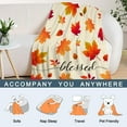 thumbnail image 4 of Fall Decorative Throw Blanket Small Size Kids Child Blanket Thanksgiving Autumn Maple Leaf Blanket for Couch Sofa Bed Lightweight Fuzzy Soft Plush Blankets and Throws 40x50, 4 of 6