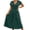 Green, variant on Women's V-Neck Twist Waist Short Sleeve A-Line Casual Midi Dresses for Women Work Office & Party Wear
