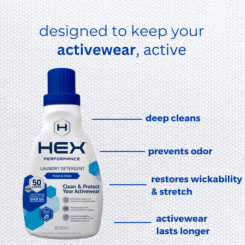 HEX Performance Fresh & Clean Scent Detergent, 50 loads - image 3 of 6