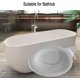thumbnail image 4 of Tapones de silicona para bañera, desagües de cocina y baño, color gris, 4 of 5