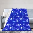 thumbnail image 2 of Blue Dream Stars Throw Blanket,Super Soft Anti-Pilling Flannel Bed Blankets, 50"x40", 2 of 8