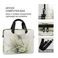 thumbnail image 4 of 16" Laptop Briefcase for Work Travel Laptop Shoulder Bag Carrying Handbag Laptop Case Dragonflies with White Daisies, 4 of 8