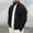 Black, variant on Men's Lightweight Jacket Regular Fit Cable Knit Full Zip Stand Collar Sweater Jackets with Pockets Khaki Size S