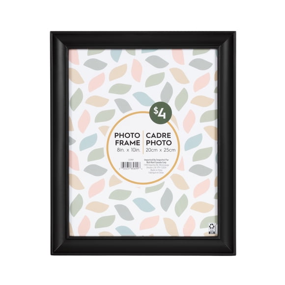 DesignOvation Nikolai 8" x 10" Black Picture Frame