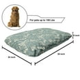 thumbnail image 2 of Floral Pet Bed, Marrakech Ornament with Abstract Paisley Style Nature Inspired Motifs, Chew Resistant Pad for Dogs and Cats Cushion with Removable Cover, 24" x 39", Teal and Beige, by Ambesonne, 2 of 4