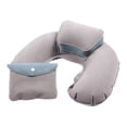 thumbnail image 2 of Almohada de cuello en forma de U Zulema Almohada inflable de la forma de U Gris, 2 of 7