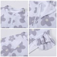 thumbnail image 4 of Hienoo Newborn Girls Floral Long Sleeve One Piece Swimsuit Quick Dry Bathing Suit Swimwear, 4 of 8
