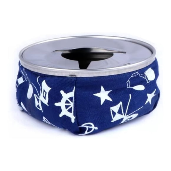 1PCS ISURE MARINE Bleu Portable Coupe-Vent Pouf Voiture Bateau Campeur Cendrier