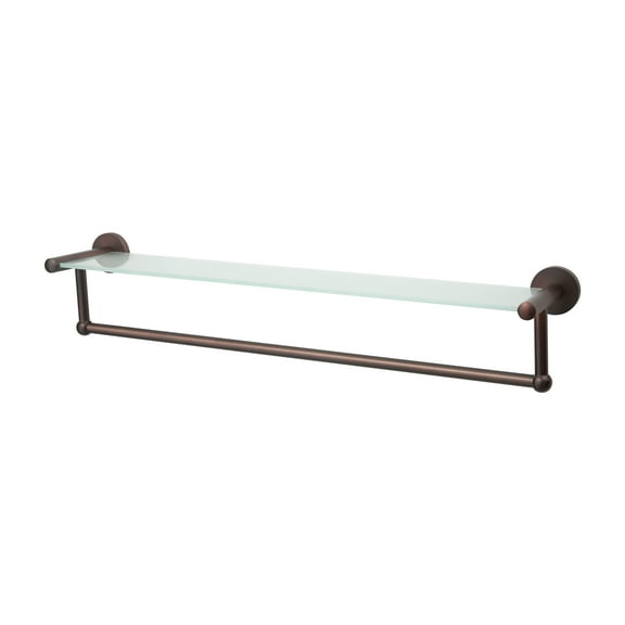 Organize It All Glass Shelf Towel Bar