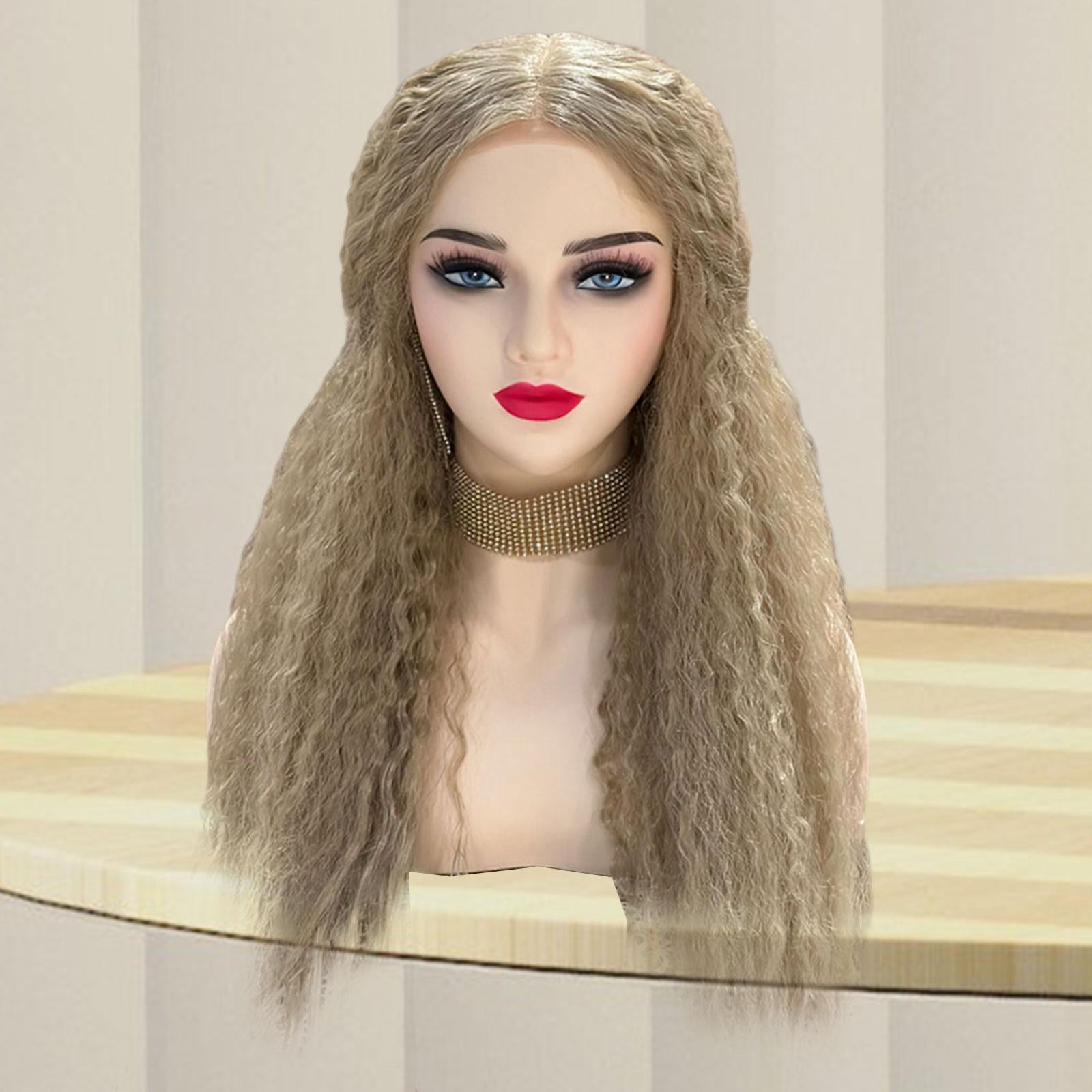 Gazechimp Female Bald Mannequin Head Manikin Stand for Making Earrings Glasses
