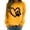 Yellow, variant on Shadoumai Womens Dog Mama Sweatshirts Dog Paw Print Love Heart Graphics Tops Long Sleeve Crewneck Pullover Casual T-Shirts Fall Winter