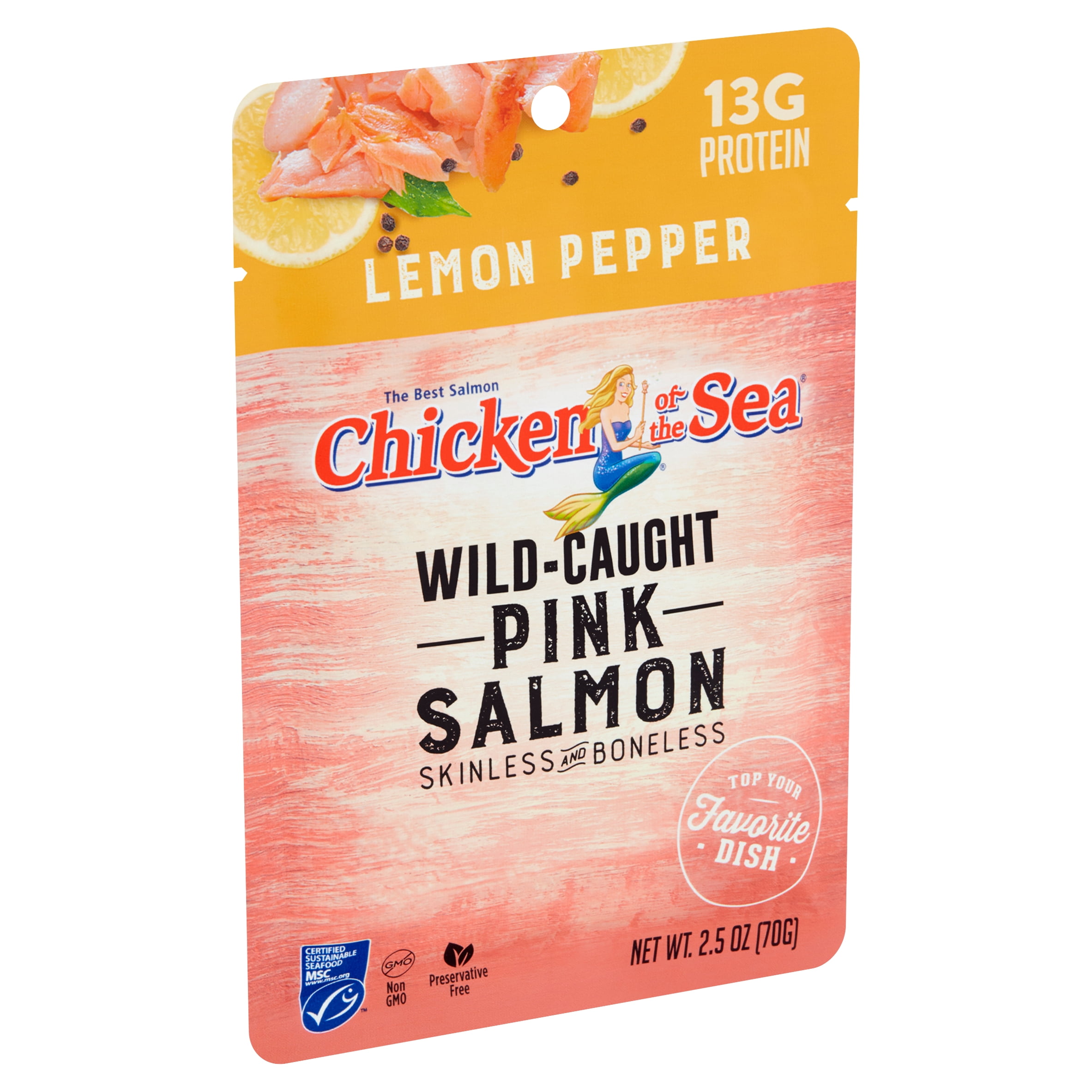 Chicken of the Sea Lemon Pepper Wild-Caught Skinless & Boneless Pink