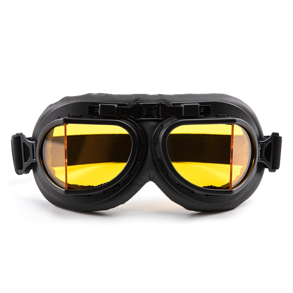 evomosa - Lentes estilo goggles de piloto para moto y motoneta, accesorio  de protección para conductores, Color, Plateado