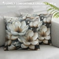 thumbnail image 3 of JEUXUS Pillow Case Abstract Floral Lily Picture Modern Botanical Print Short Plush Pillowcase White, 3 of 5
