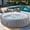 Gray Rattan, variant on 82'' Inflatable Hot Tub, Portable Hot Tub for Home Spa, Outdoor Round Hot Tub W/130pcs Jets, 6 Person Inflatable Pool with Heating, 4 Filters, 2 Cup Holders