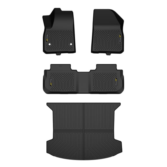 4PCS Floor Mats Cargo Trunk Liner Set TPE Fit For 2018 Cadillac XT5 All Weather