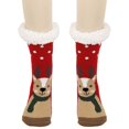 thumbnail image 2 of Hot Sales Women Socks Under $5 GIJNRIUIUA Khaki Crew Socks Winter Winter Christmas Anti Fleece Thickened Lamb Socks Slippers Socks Calf Socks, 2 of 5