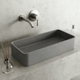 thumbnail image 2 of VIGO Palazzo Gothic Gray Concreto Stone 24 in. L x 11 in. W x 5 in. H Rectangular Vessel Bathroom Sink, 2 of 8