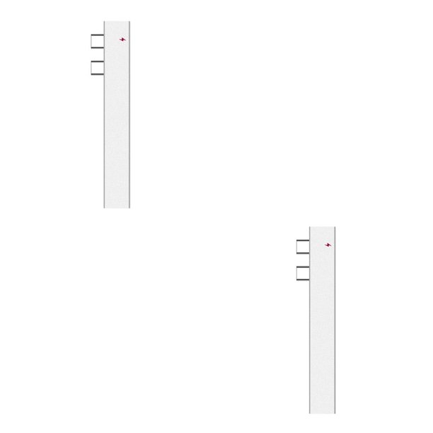 Inteprter Hub tipo C 5 en 1, lector de tarjetas TF, ranura para Cable divisor, adaptador de Notebook, reemplazo de suministro para Pro, gris Plata 2piezas