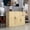 Oak + Particle Board, variant on 43.3 Inch Oak Buffet Sideboard with 2 Doors and 2 Drawers, Modern Entryway Storage Cabinet for Dining Room, Living Room, Home Office