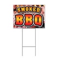 thumbnail image 1 of Smoked BBQ (18" x 24") Yard Sign, Includes Metal Step Stake, 1 of 6