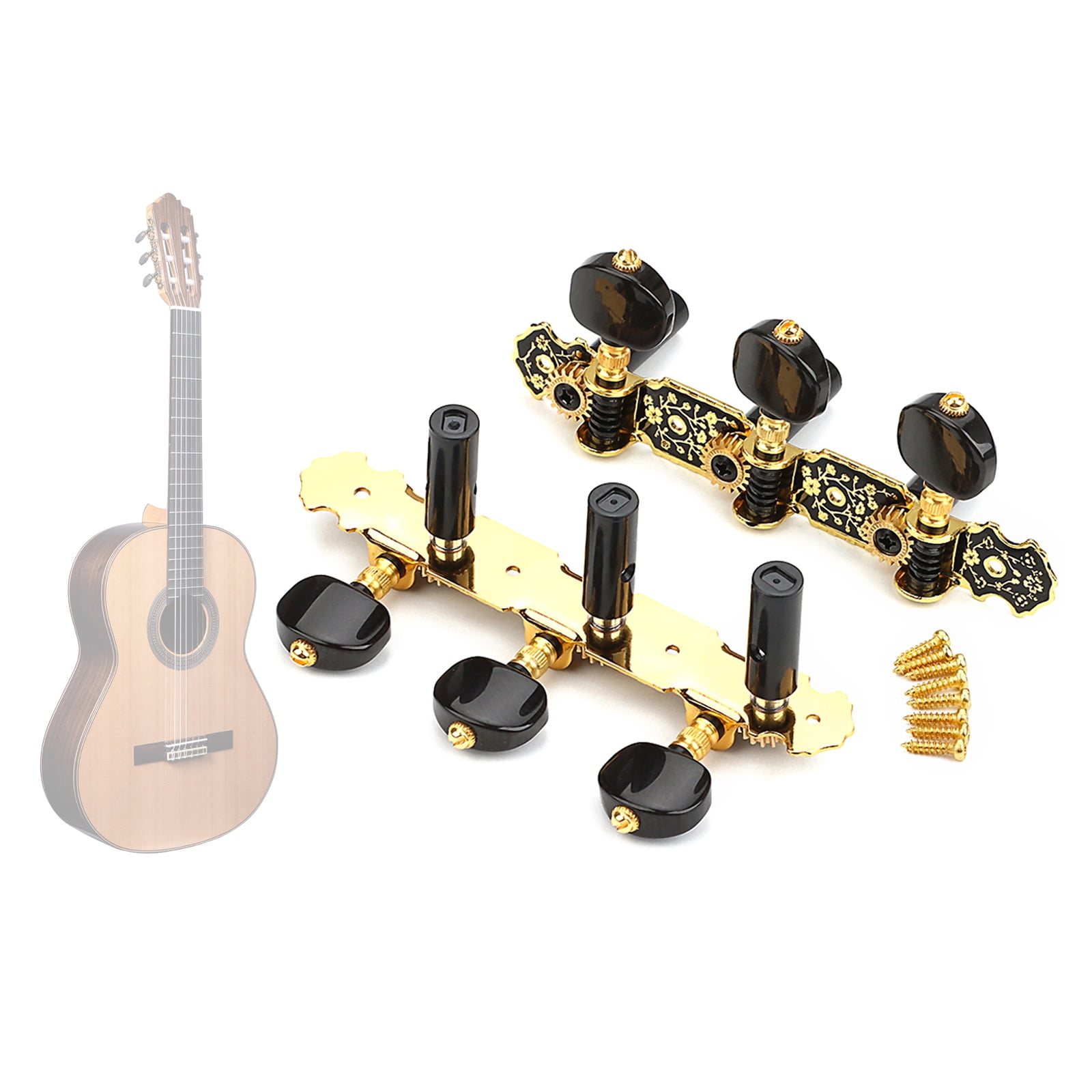 3L Guitar String Tunings Pegs Classical Guitar Machine Head Knobs Tunings Key Left Right Hand Acoustics Guitar Tuner