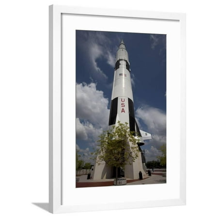 US Rockets at Space Museum Framed Print Wall Art (Best Art Museums In The Us)