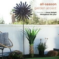 thumbnail image 5 of Alpine Corporation 81" Brown Iron Flowers Wind Spinner, 5 of 13