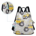 thumbnail image 5 of FORMRS Women's Travel Backpack Purse Anti-Theft Hidden Pockets Casual Shoulder Bag, Trucks Pattern, 5 of 7