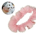 thumbnail image 2 of lanema Stylish Chiffon Ruffle Lace Trim 3cm Width Lace Trimming for Hairband Clothes, 2 of 21