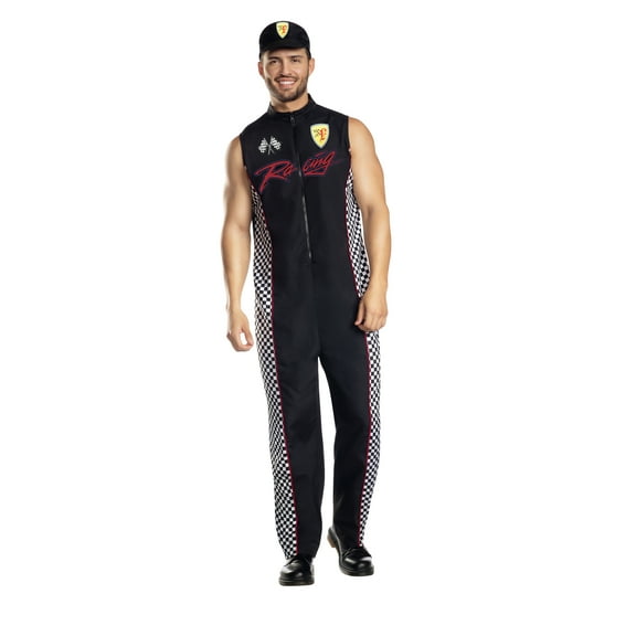 Dreamguy Formula Racer Jumpsuit Men’s Costume – Racing Driver Outfit