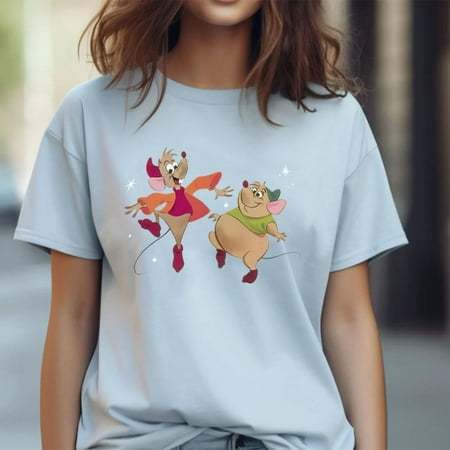 Cinderella Jaq And Gus T-shirt Hoodie Kids Child Tote Bag Tshirt S-M-L-XL-XXL-3XL-4XL-5XL Gildan Oversized Men Women Unisex A374