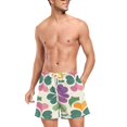 thumbnail image 3 of FORMRS Mens Swim Trunks Mesh Liner Quick Dry Casual Beach Board Shorts with Pockets, Sizes S-2XL, Purple Clover Pattern, 3 of 9