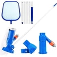 thumbnail image 1 of Pool Cleaning Maintenance Kit With Telescopic Pole,pond Vacuum,landing Net 3-piece Pool Cleaning Set, 1 of 5