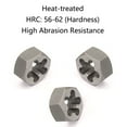 thumbnail image 4 of BE-TOOL NPT Pipe Threaded Carbon Steel Hex Die Trimmer for Industry, Size 1/2-14NP Silver, 4 of 8