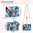thumbnail image 7 of Pzuqiu Floral Print Women Leather Crossbody Bag Trendy Minimalist Women Crossbody Bag with Chain Strap Practical Casual Versatile for Daily Life Party and Special Occasions, 7 of 7