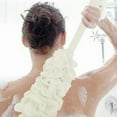 thumbnail image 4 of Loofah Sponge Back Scrubber - Shower Brush/Body Back/Mesh Brush with Long Handle, Men Women Exfoliating Bath Shower Body Brush - Handheld Luffa Pouf for Body, Face Washing - Spa Wash, 4 of 9