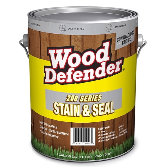 Wood Defender 200 Series Leatherwood Transparent Stain & Sealer gallon