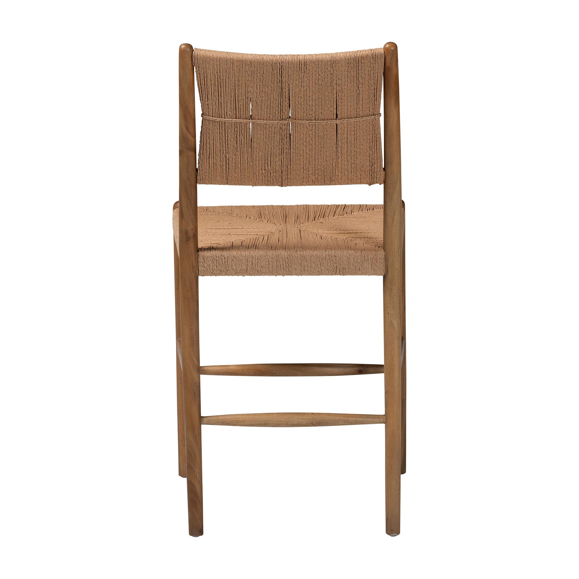 bali & pari Alva Mid-Century Counter Stool, Counter Height, Honey