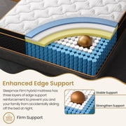 BedStory Dreams 10 Firm Twin Hybrid Mattress in a Box, Euro Top, Adult