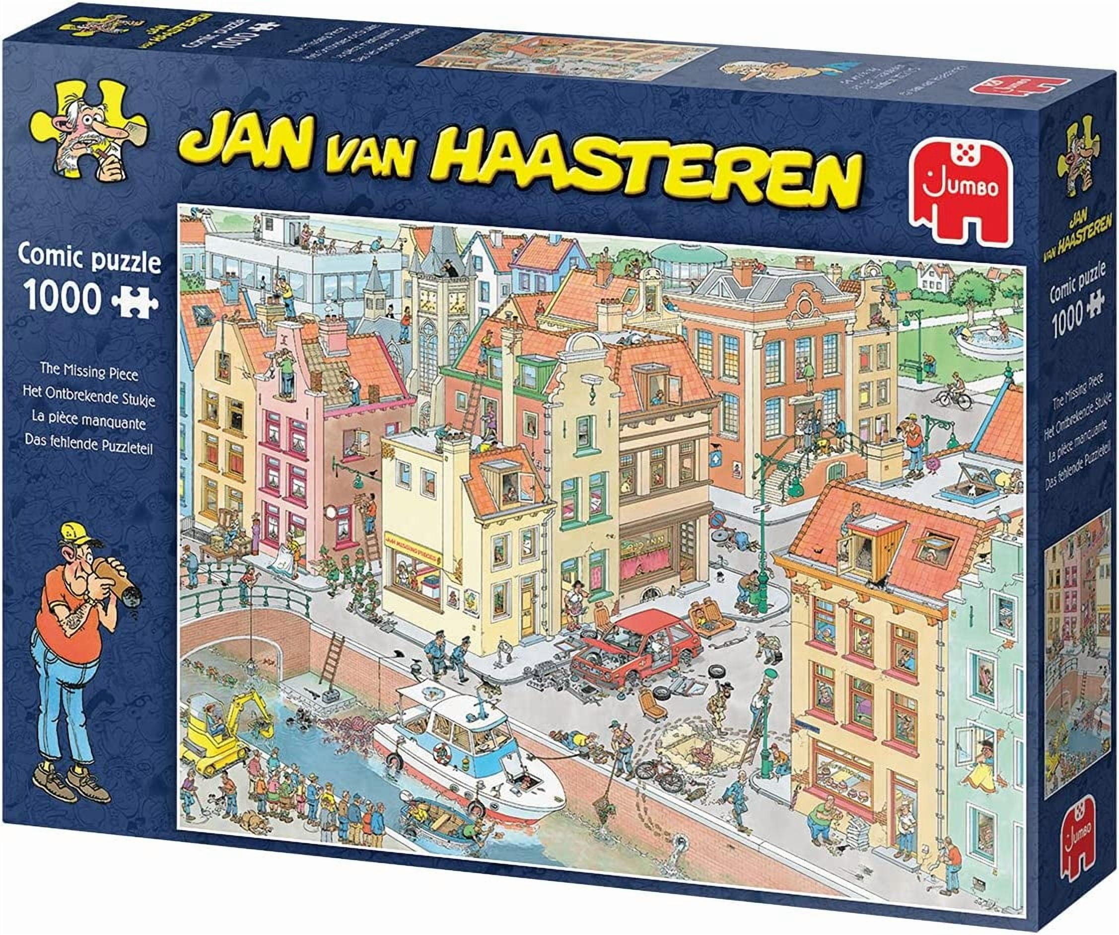 , Jan Van Haasteren - 'The Missing Piece' Unique Comic Fun Designed Jigsaw Puzzle for Adults - 1,000 Piece 29.5" x 19.7"