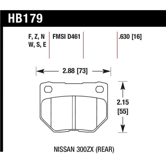 Hawk 06-07 WRX Performance Ceramic Street Rear Brake Pads