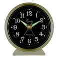 thumbnail image 3 of Equity Brass-finished Metal Analog Keywind Alarm Clock,  12020, 3 of 10