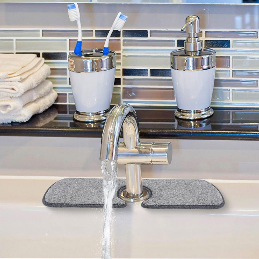 Handmade 2PC Kitchen Countertop Faucet Absorbent Pad Sink Faucet Guard Quick  Drying Water Resistant Dirty Waterproof Pad 