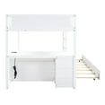 thumbnail image 6 of Twin Trundle Bunk Bed With Storage And White Desk - Ideal For Bedroom Decor Trundle, Families Practical Choice, 6 of 6