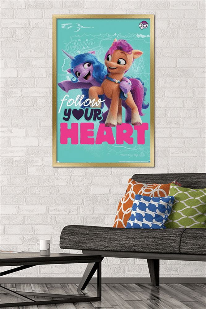 My Little Pony 2 - Follow Your Heart Wall Poster, 22.375" x 34", Framed