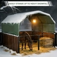 thumbnail image 5 of HOHYN ShelterLogic 12'x12' Horse & Livestock Shelter Enclosure Kit – All-Weather Wind, Snow & Rain Proof Shelter with Elastic Ball Fastening System, 5 of 7