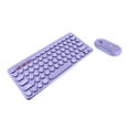 thumbnail image 3 of Kit de Teclado y Ratón Inalámbrico 2.4ghz Bluetooth Froyo Perfect Choice Lila PC-201403, 3 of 4