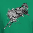 thumbnail image 3 of CafePress - Bucking Bronco Dark T Shirt - Men's Classic Graphic Cotton T-Shirt, 3 of 4