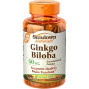 2 Pack - Sundown Ginkgo Biloba, Vegetarian Formula Tablets, 200 ea